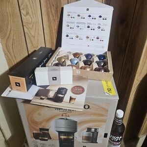 Nespresso Vertuo Next Coffee Machine With Frother - Silver and Black